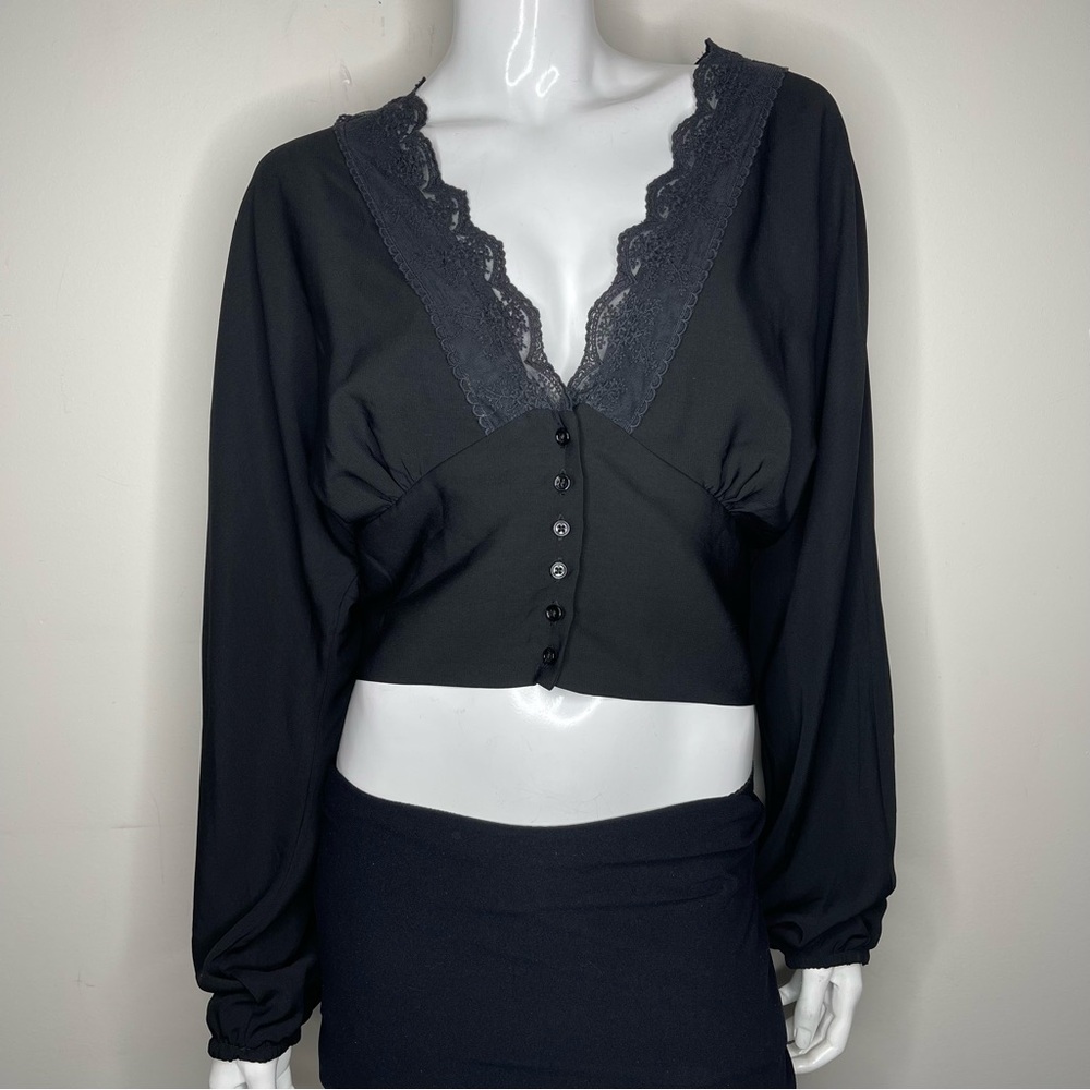 Icône Black Top Per Simons NWOT